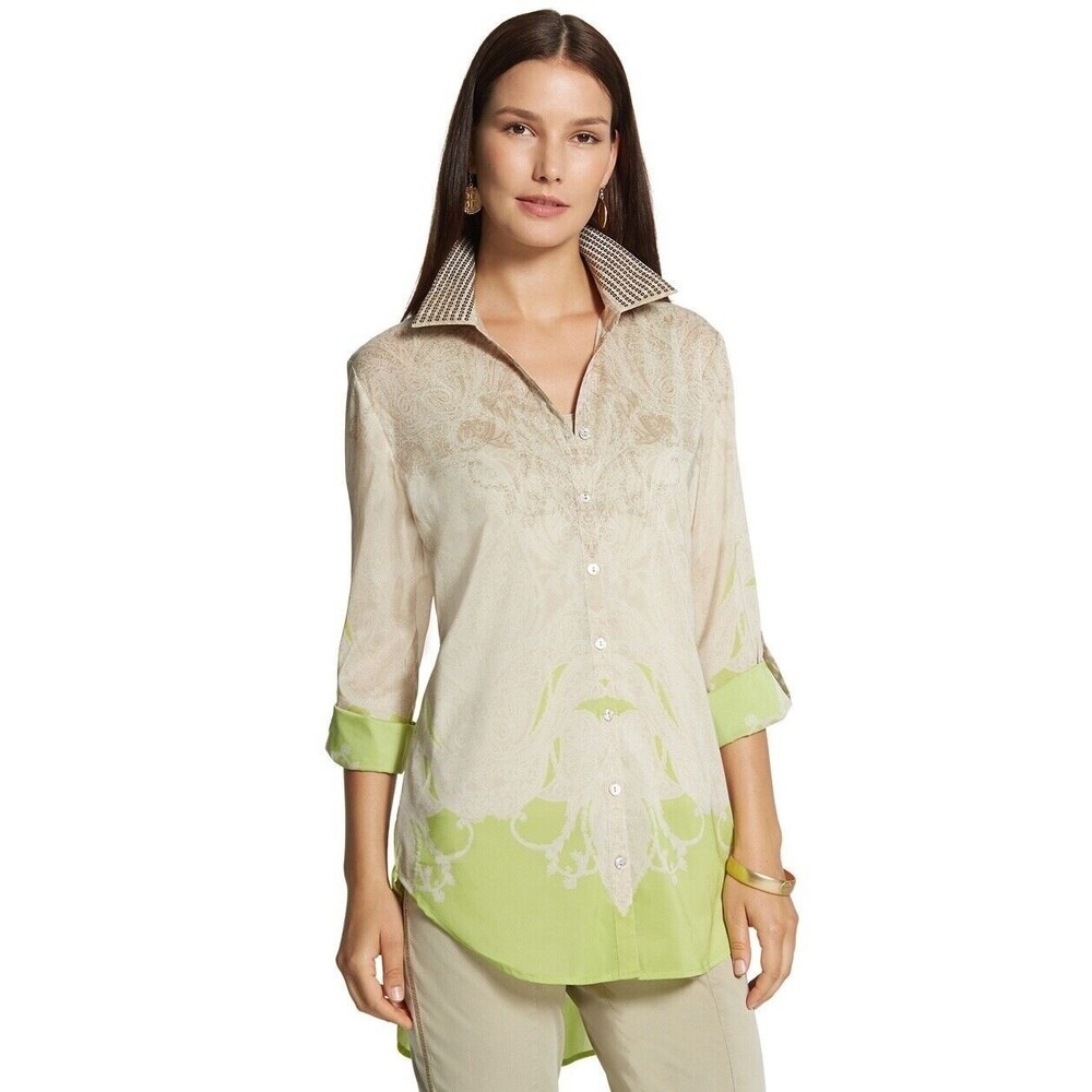 Chicos Button-up Shirt Size 2